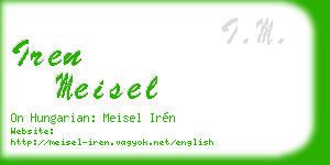 iren meisel business card